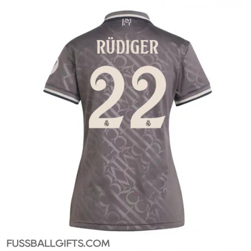 Real Madrid Antonio Rudiger #22 Fußballbekleidung 3rd trikot Damen 2024-25 Kurzarm